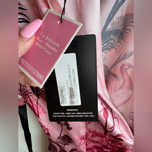 NWT PRETTY LITTLE THING SATIN MINI DRESS - Picture 5 of 6